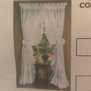 The curtain cottage ruffle curtains